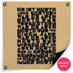 Es ist heute square poster