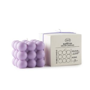 Bubble Candle Mauve