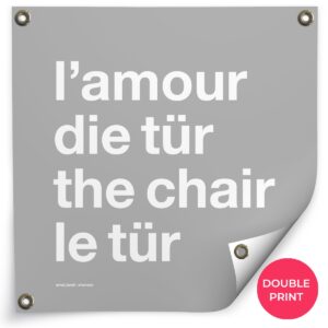 l'amour die tür square poster